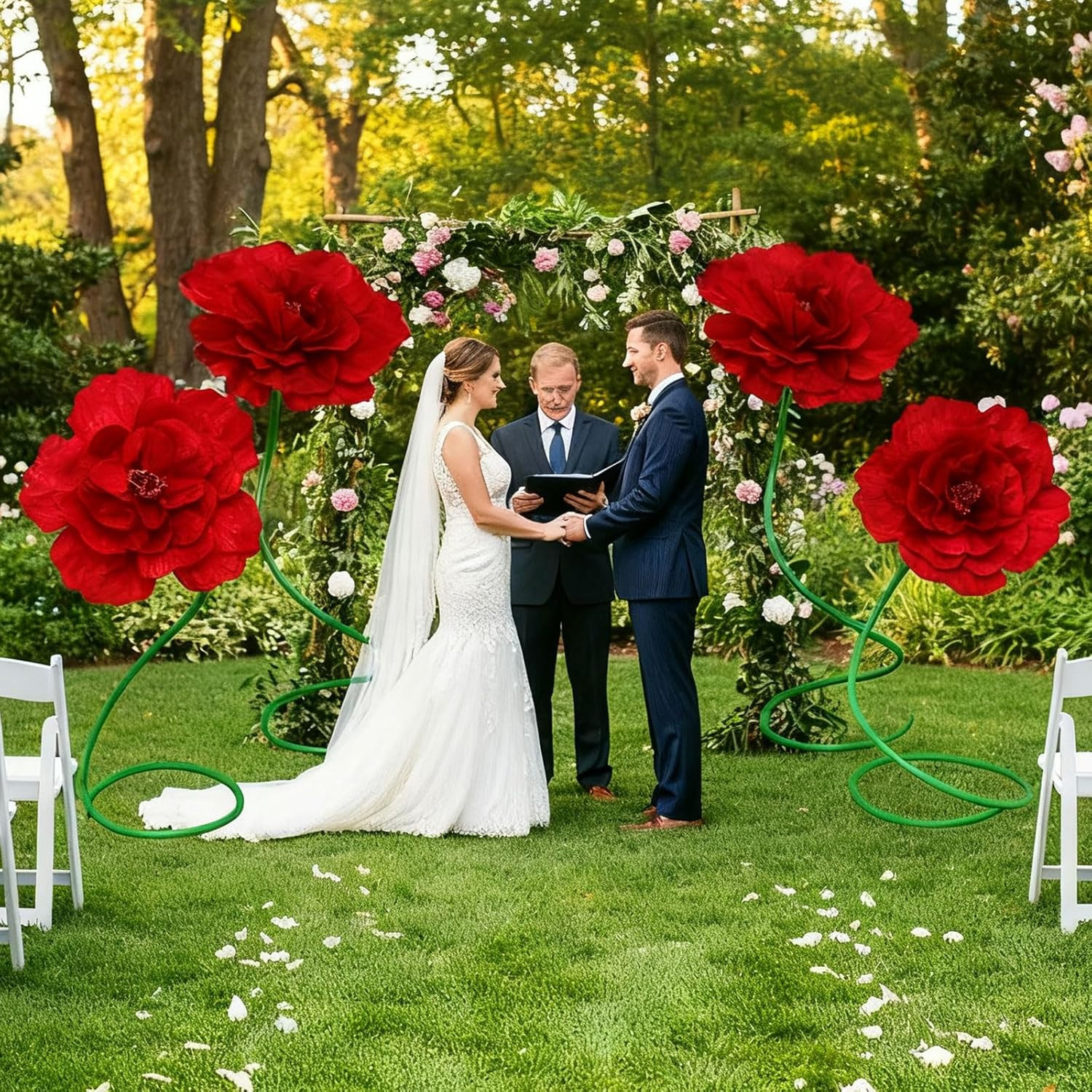 Giant 5 Ft Artificial Peony Flowers – 3 Pcs for Weddings & Events Decor