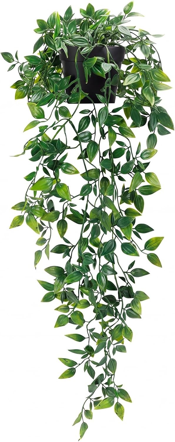 Fake Hanging Plants Artificial Potted Plant Indoor Outdoor Aesthetic Shelf Decor