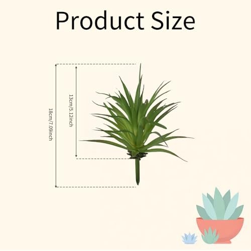Artificial Succulents Plants 2PCS, Faux Succulents Unpotted Yucca Fake