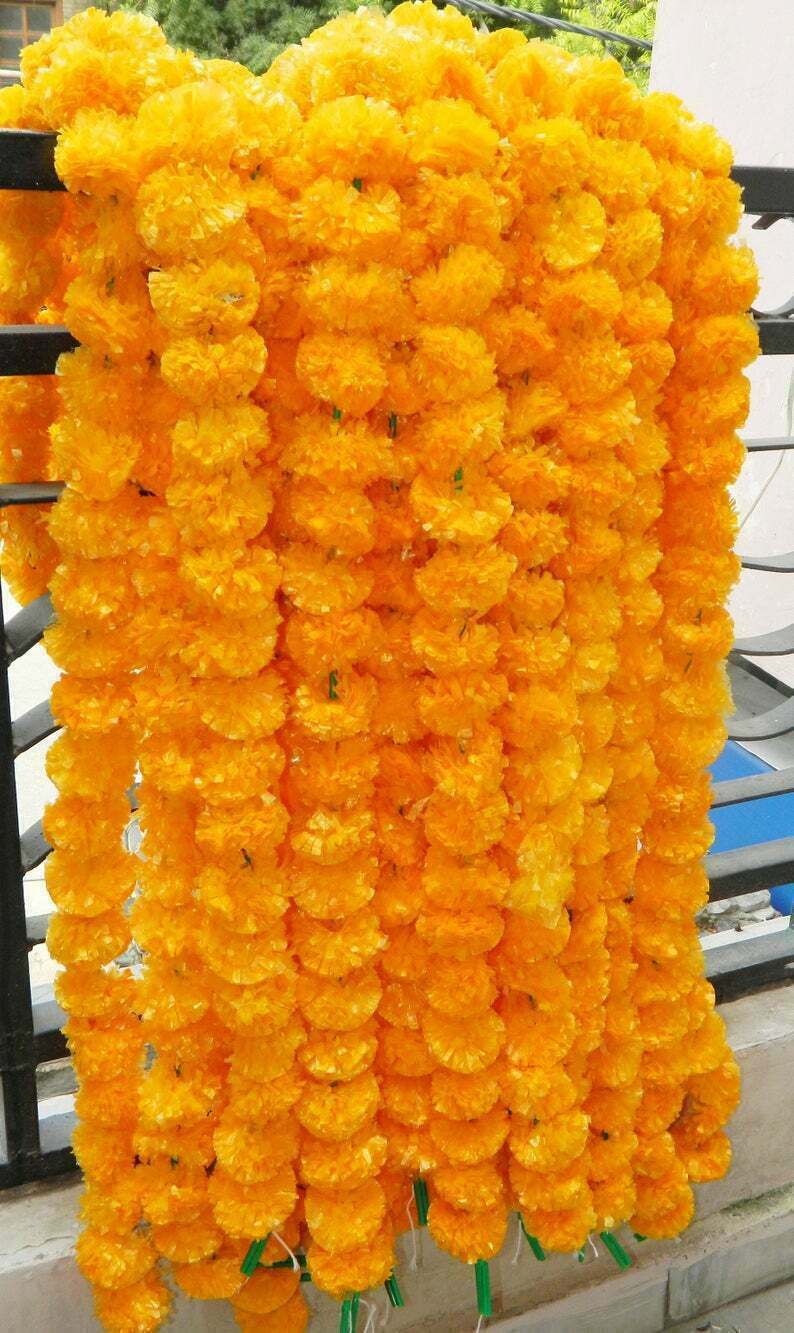 Artificial Garland Flower Rose Decor Home Indian Wedding Home Decoration 10 Pc