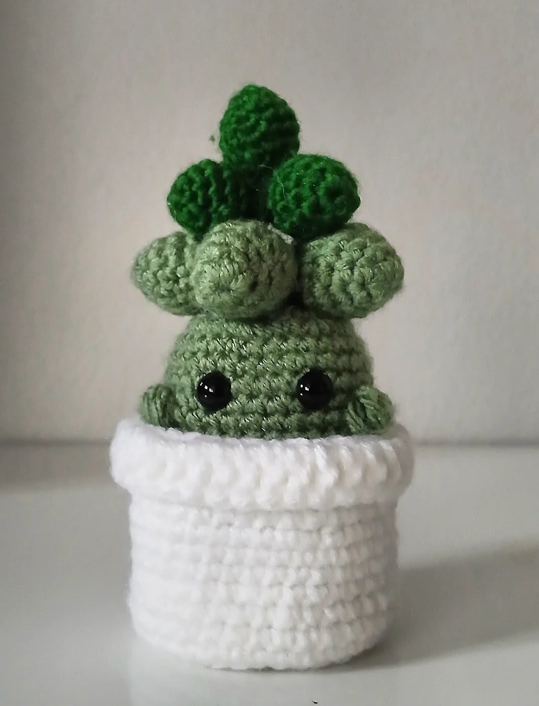 Handmade Crochet Cactus in Removable Pot – Cute Amigurumi Plush