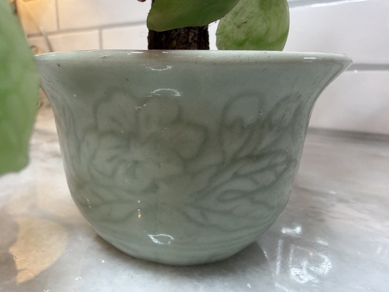 ✨ Vintage Gemstone Blossom Tree in Ceramic Pot ✨