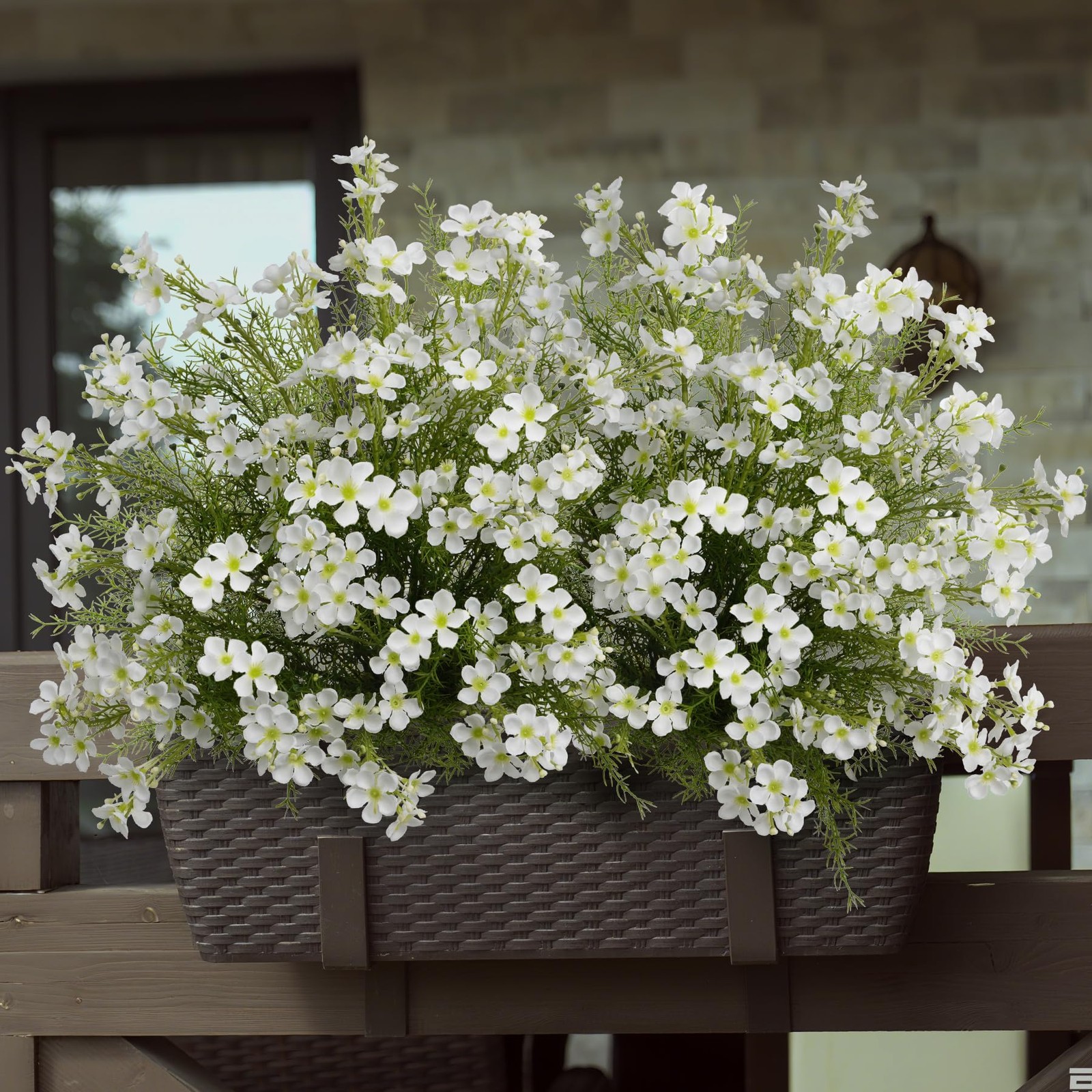 Outdoor Artificial Flowers for Outdoors, Faux Wildflower Hydrangea Bouquet fo…