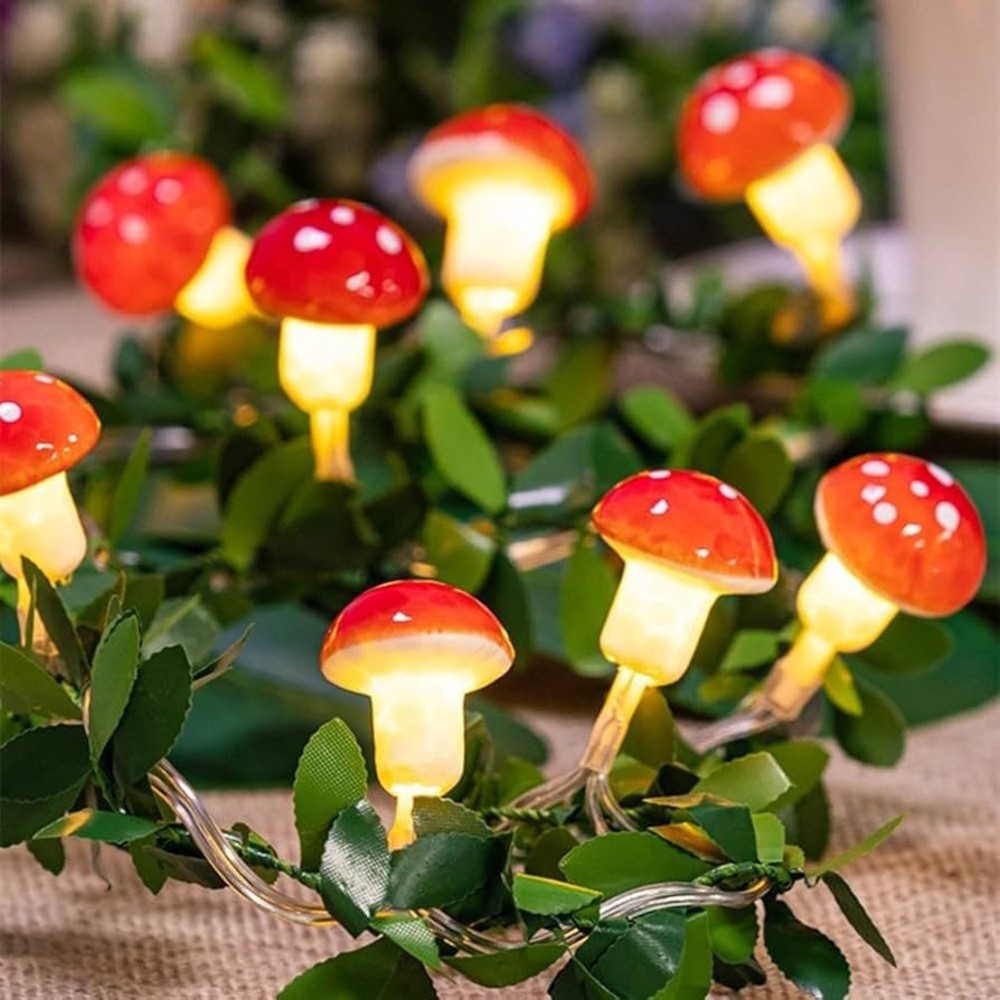 InnoVibe Mushroom Vine String Light 🍄✨