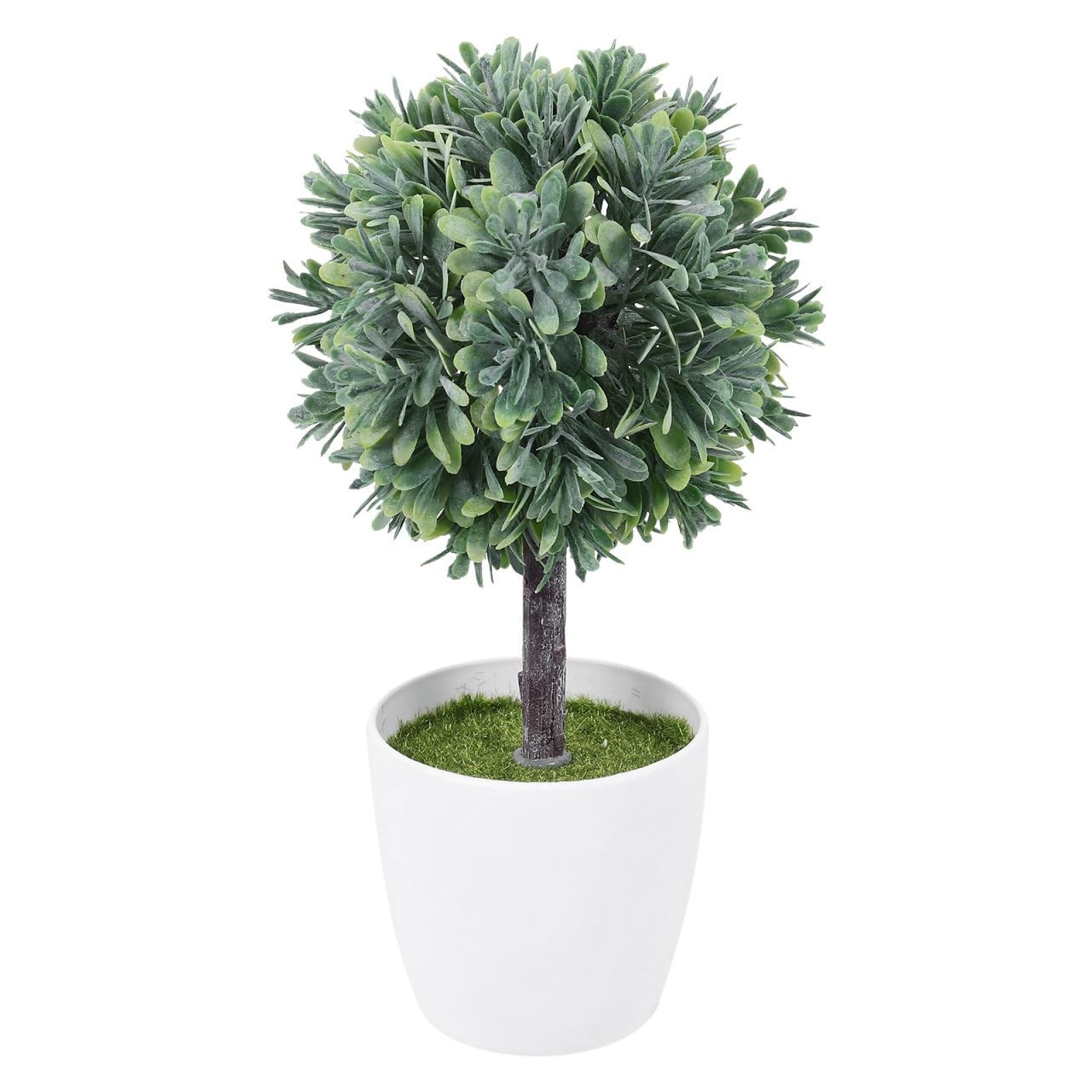 Simulated Bonsai with Pot 3.93X3.93X7.48 Inch Faux Sphere Shaped Artificial P…