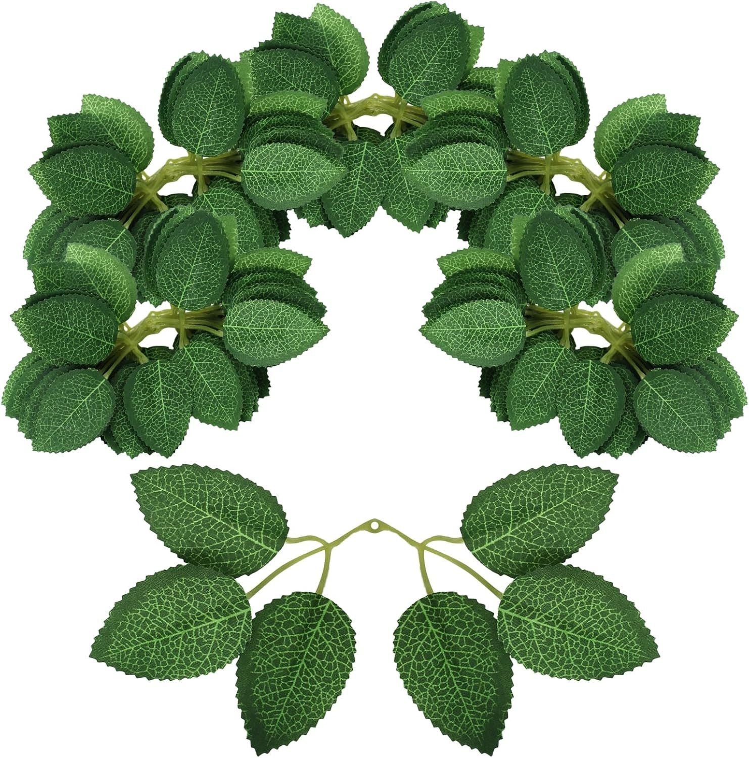 Artificial Tropical Jungle Leaves – 78 Piece Hawaiian Safari Party Decor