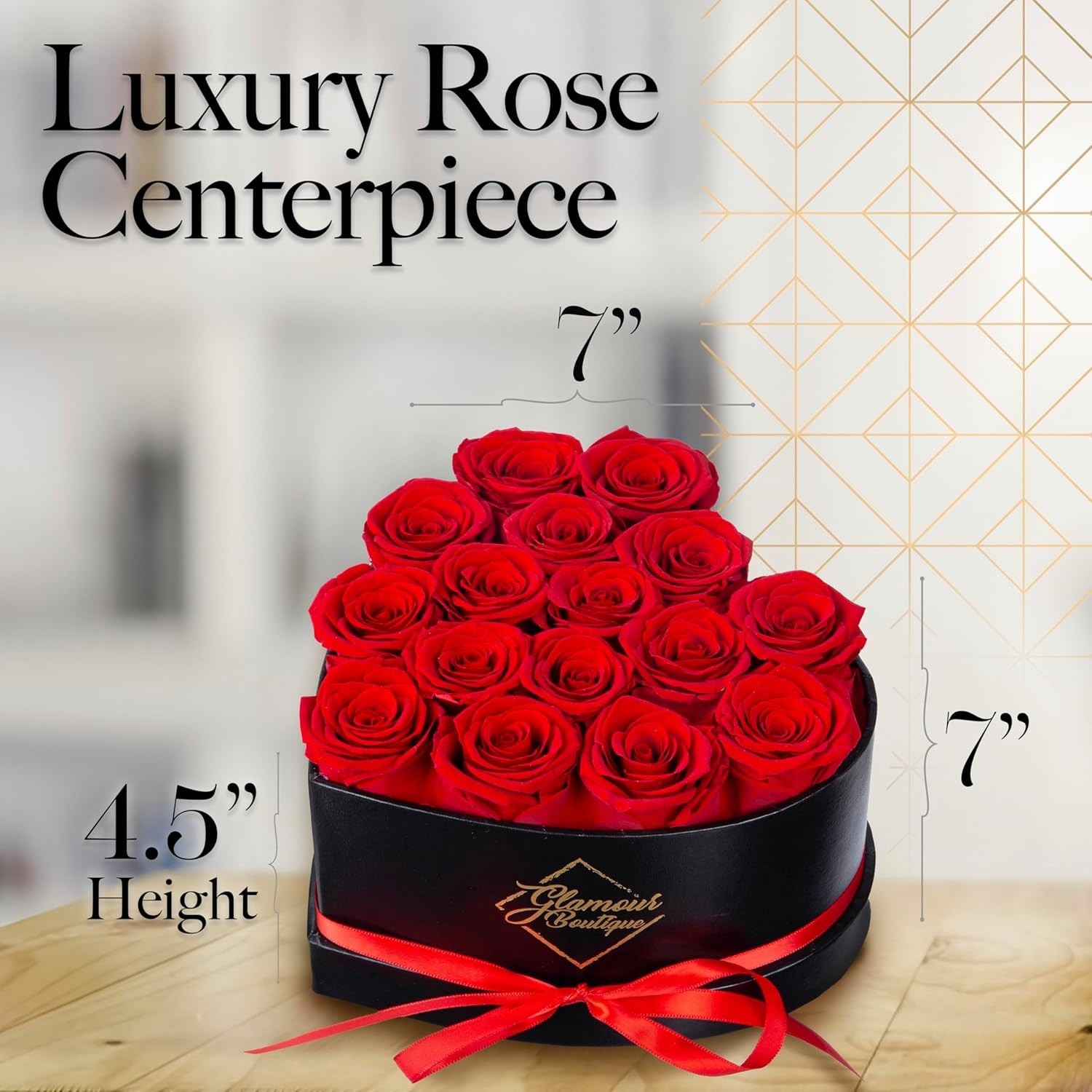 Forever Red Roses Gift Box – Timeless Preserved Flowers for Special Occasions