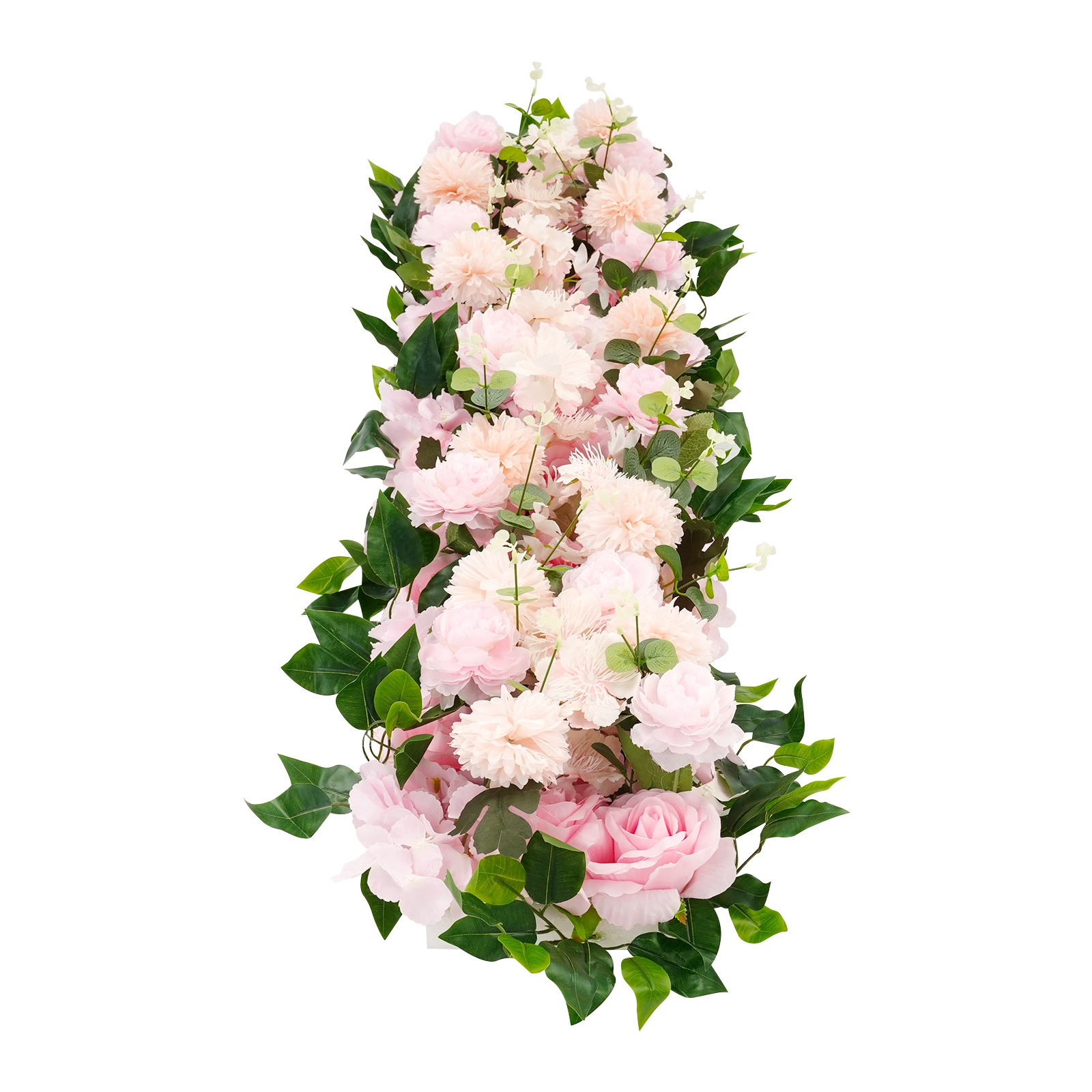 100cm Artificial Pink Rose Flower Row Table Centerpiece Flowers Wedding Decor