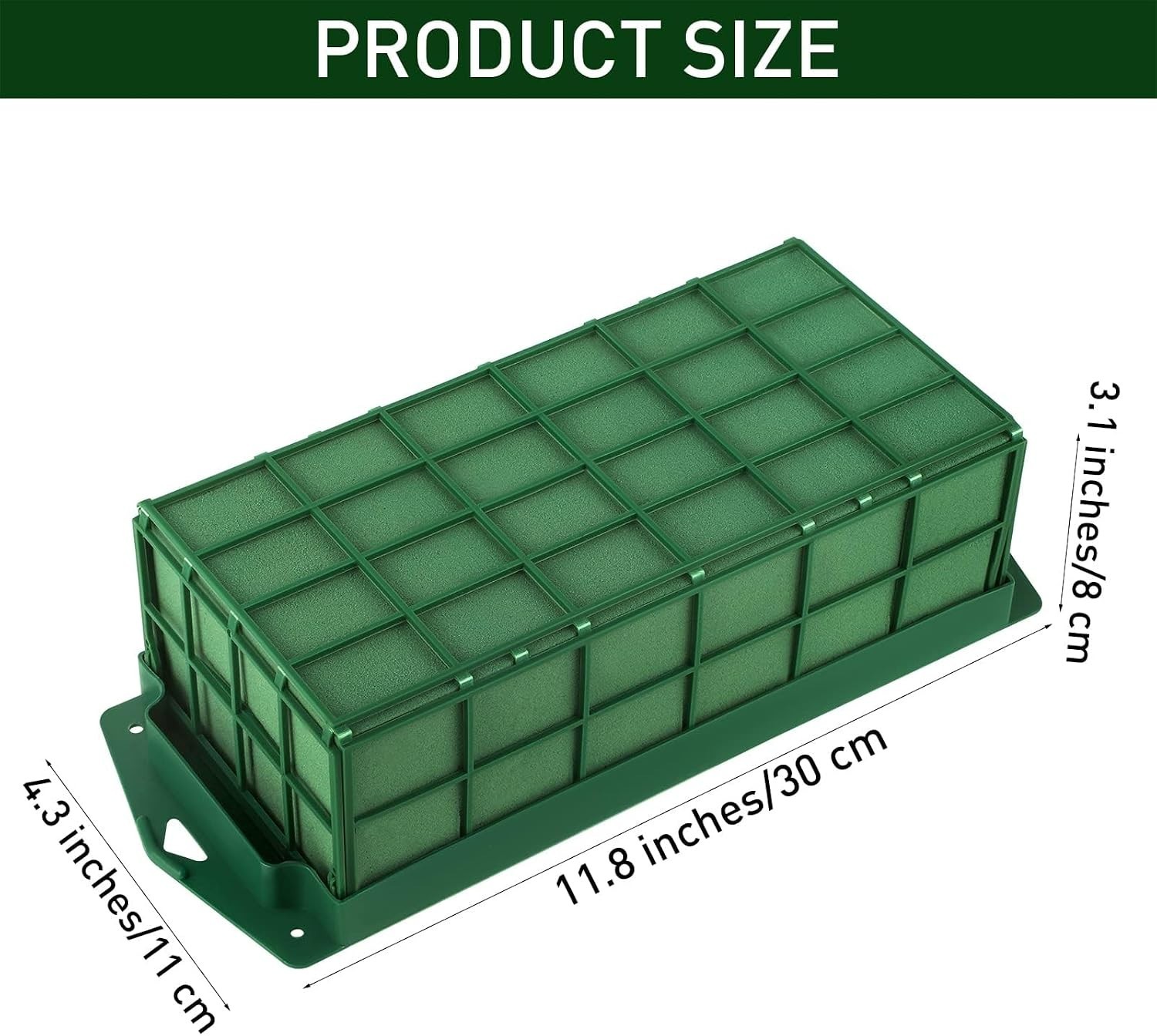 12 Pc Floral Foam Flower Cage Rectangular – Wet Foam Arrangement Supply