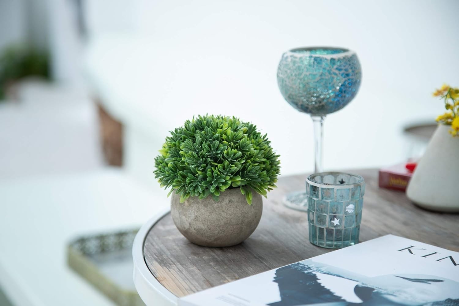 Dust Resistant Artificial Boxwood Plant – Charming Decor for Every Occasion