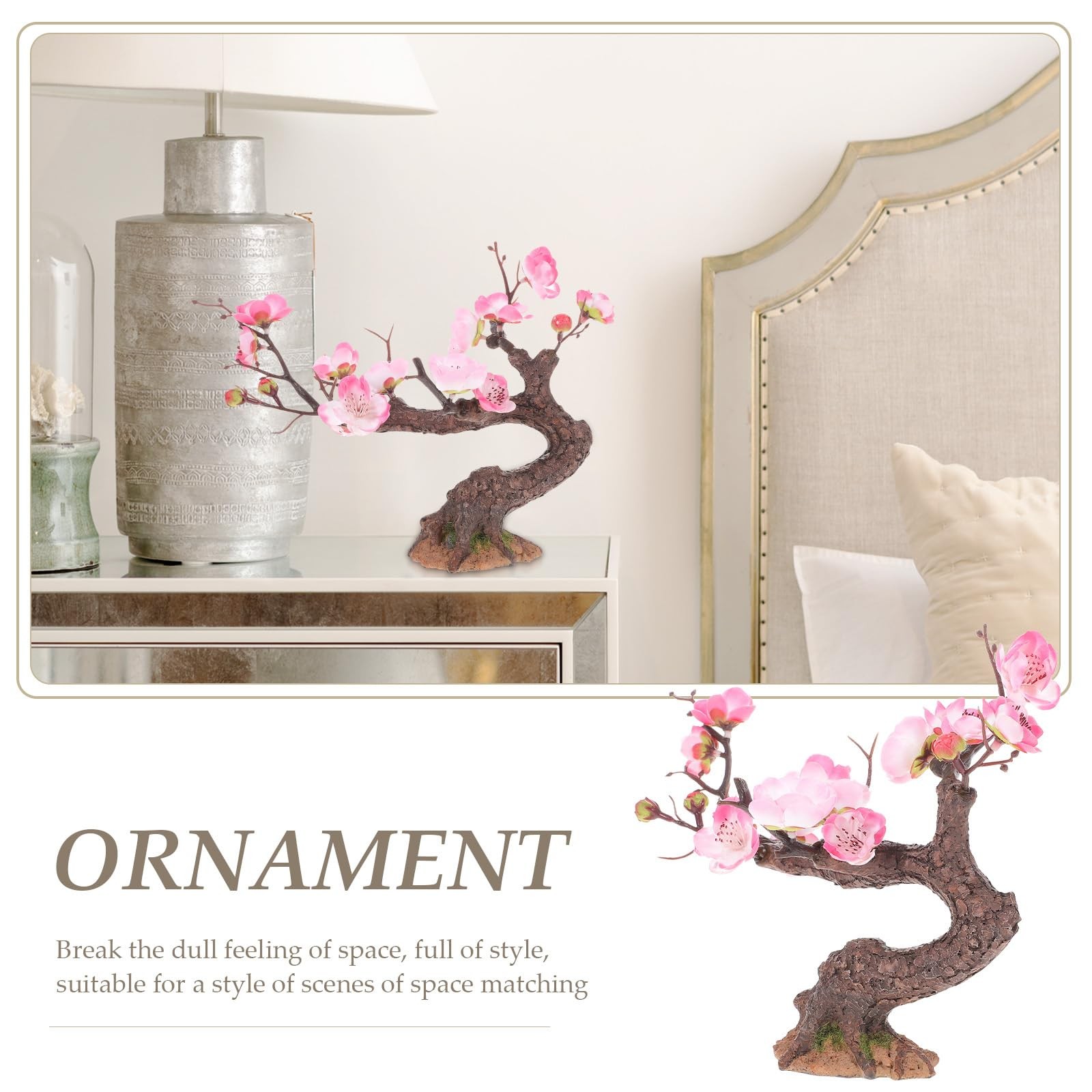 Mini Plum Tree Decoration 10.62 Inch Artificial Small Tree Ornament for Home …