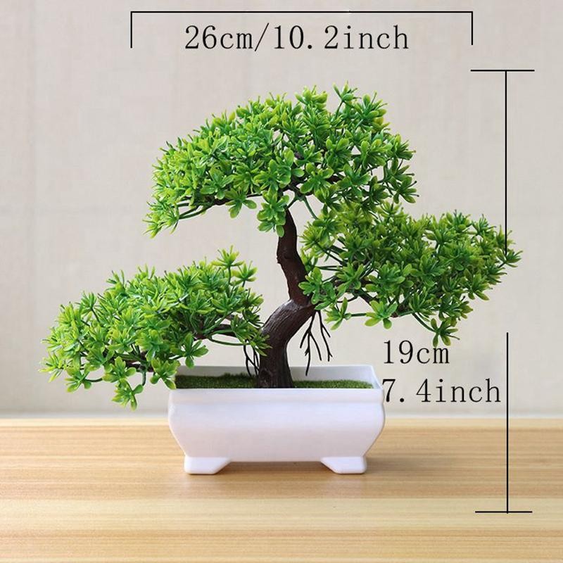Artificial Bonsai Tree Potted Fake Plant Home Garden Table Room Decor Ornament