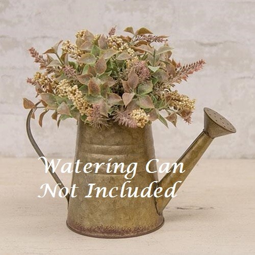 NEW Farmhouse HERBS HALF SPHERE CREAM BERRY LEAFY 4″ H x 10″ W Crafts Green