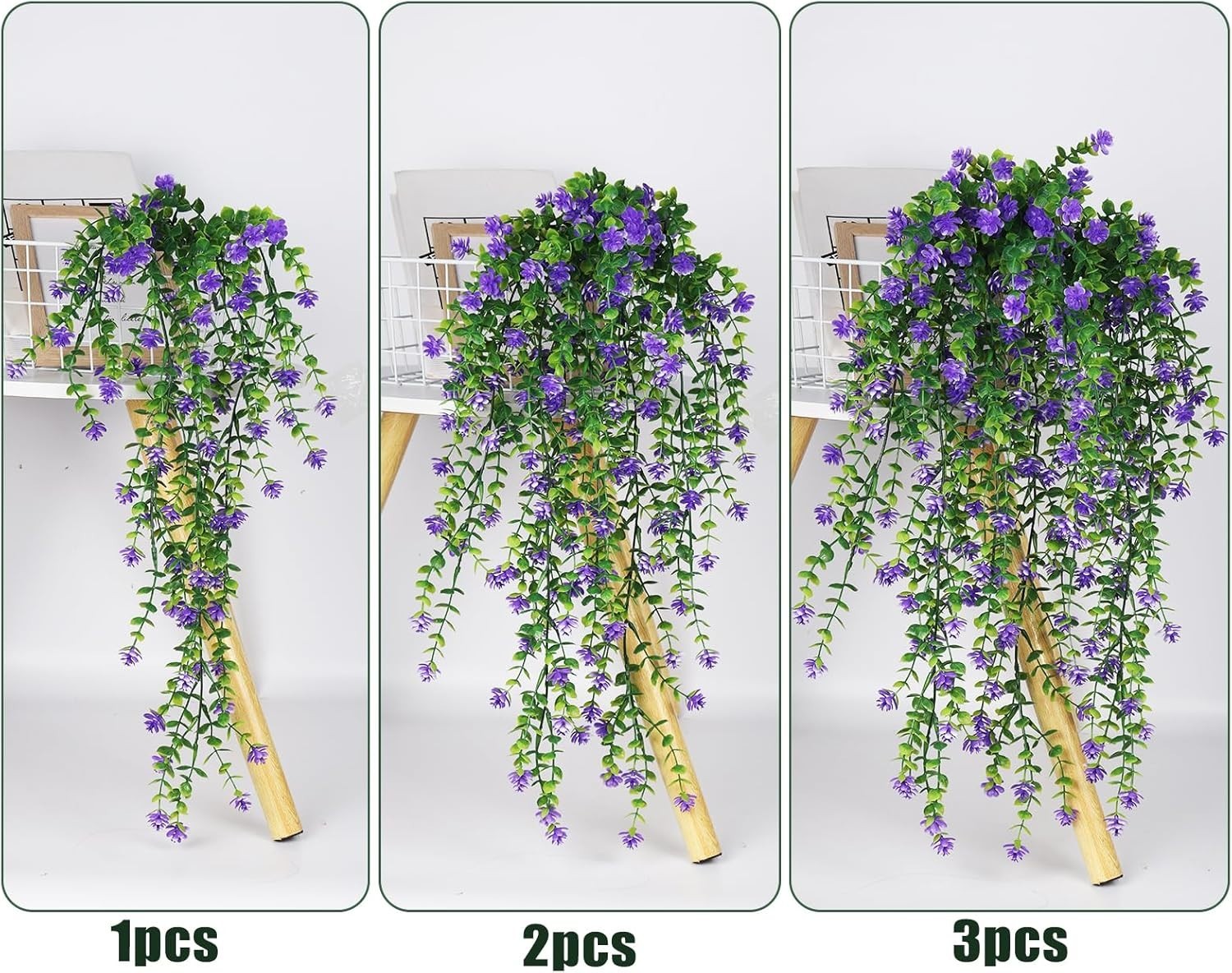 Vine Plant Fake Ferns Plants Large Faux Artificial Hanging Plants Wall Plants…