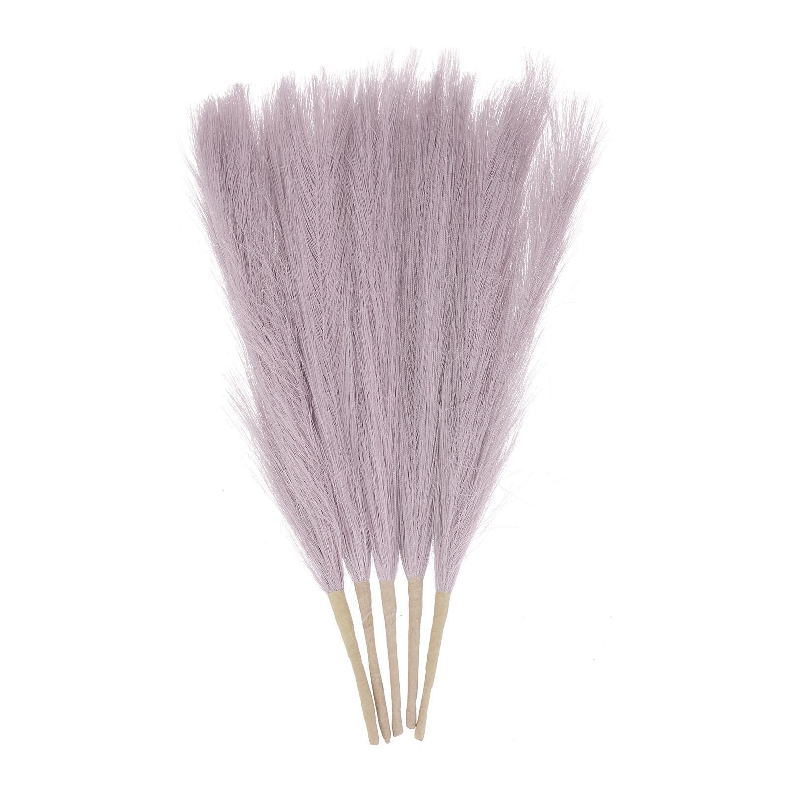 5pcs Dried Faux Pampas Grass 17″ Artificial Pampas Grass Decor Lilac