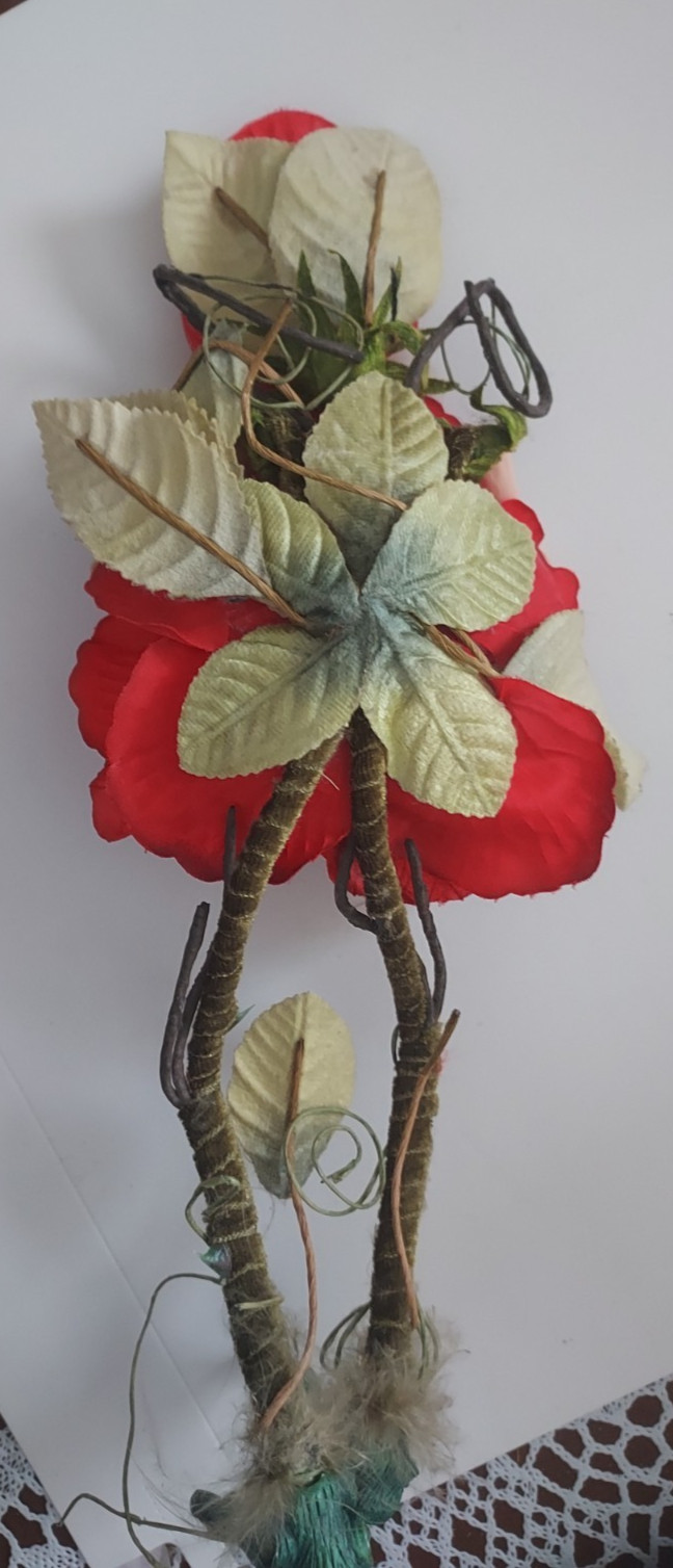 Rose Flower Elf 11″ tall 4″ wide