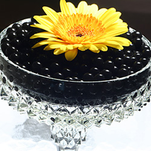 Black Vase Filler For Flower Centerpiece Water Storing Beads