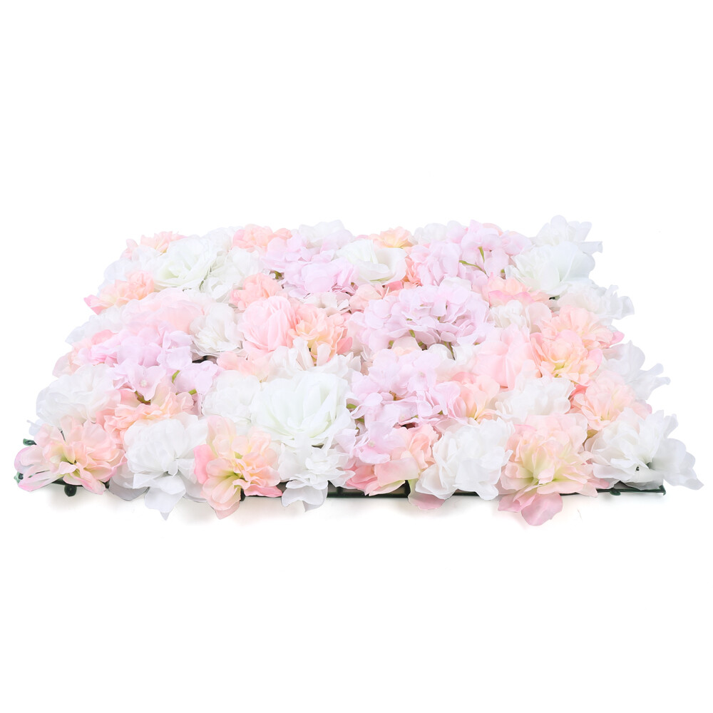 60x40cm Silk Rose Artificial Flower Wall Panel Wedding Party Backdrop Decoration