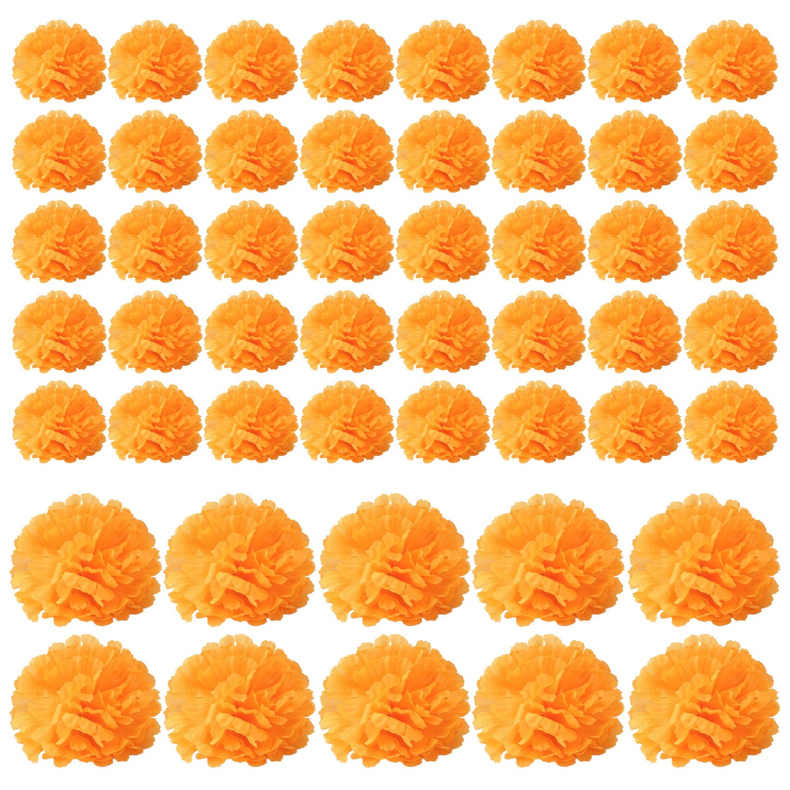 3.9inch Marigold Flowers Artificial Day of the Dead Flower 50Pcs Fake6923