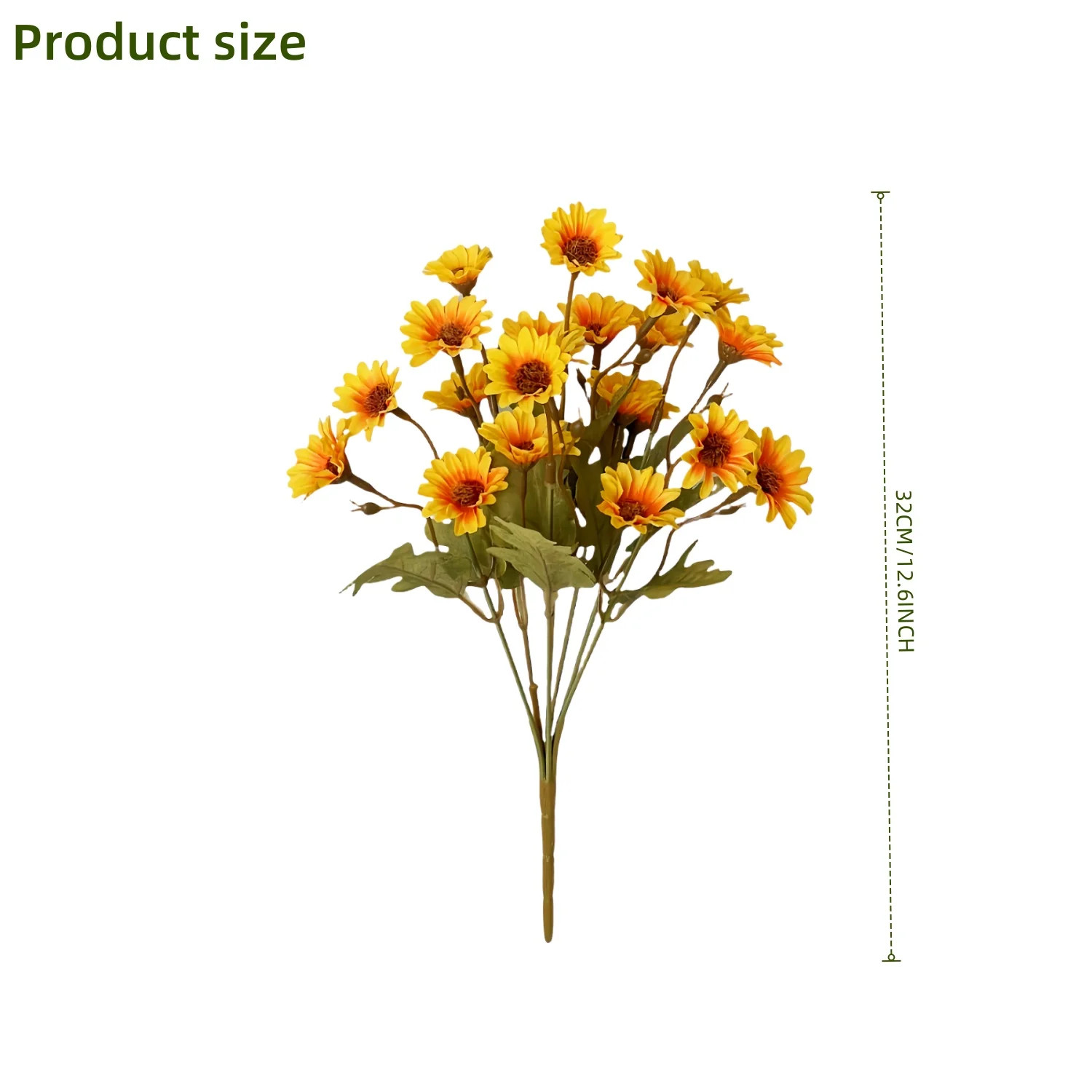 1/3PCS Artificial Silk Gerbera Daisy Flower Realistic Faux Decor for Home Garden