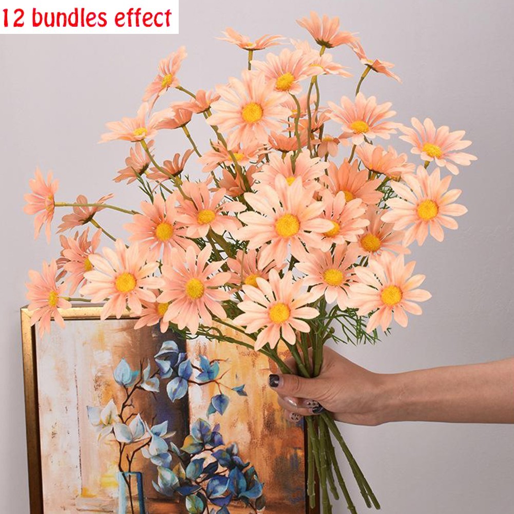 Baby Shower Christening Bouquet Fake Flowers Xmas Artificial Daisy Flowers Party