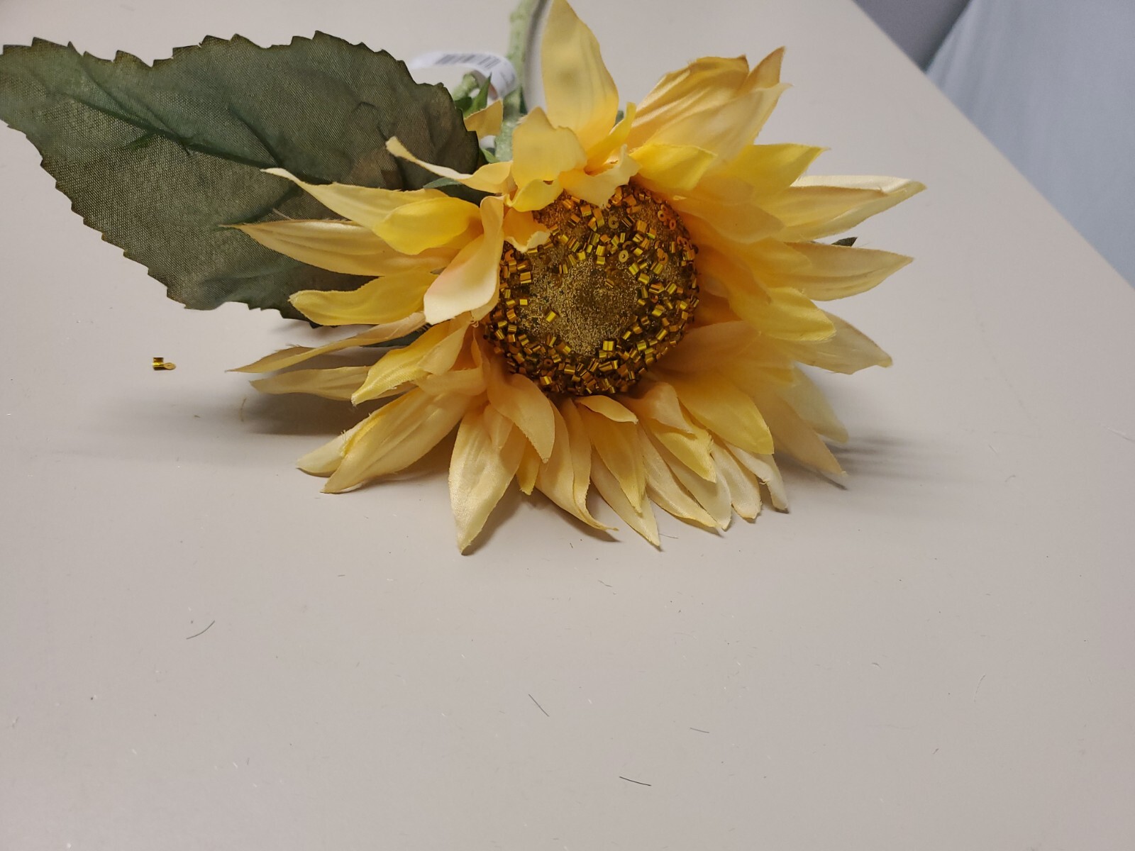 MD Bloom Bright Yellow Sunflower Stem / Pick 26″ High Autumn Fall Summer Floral