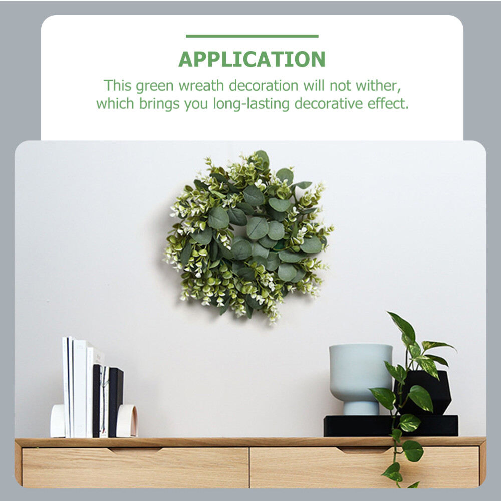 1PC Spring Wreaths for Front Door Outside Clearance Eucalyptus Wreath 17 Inch