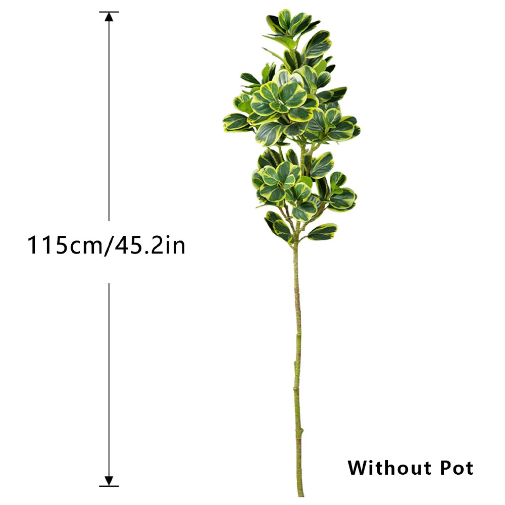 76cm/115cm Artificial Ficus Tree Fake Tropical Plants Plastic Rubber Branch