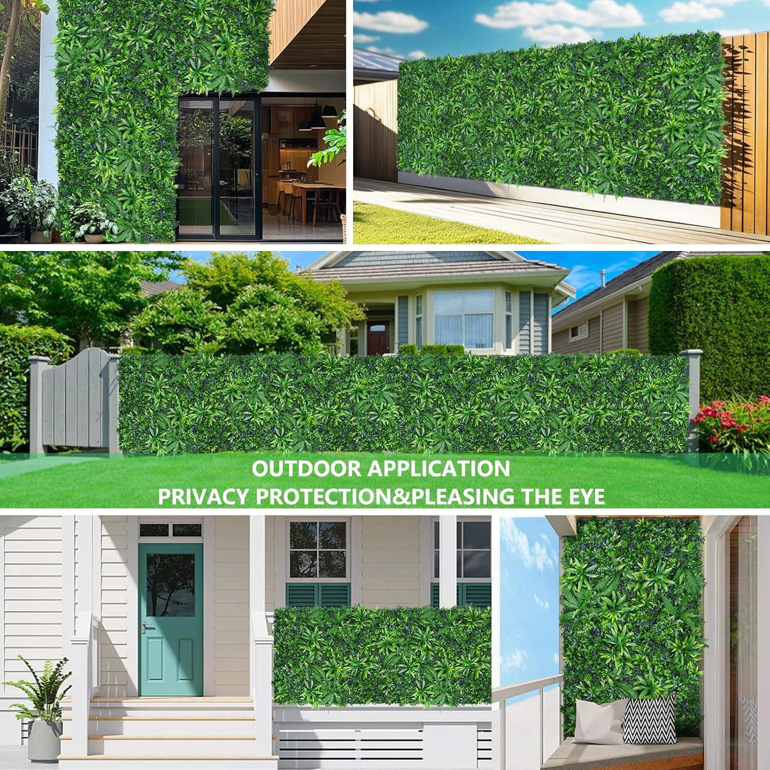 Artificial Boxwood Roll Panels, Grass Wall Panels 40″X120″(33.33 SQFT), Privacy