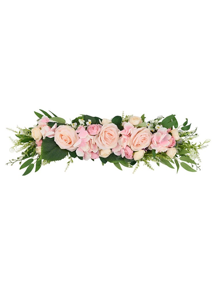 Elegant Silk Rose Flower Swag Enhance Your Wedding Arch with Romantic Touch