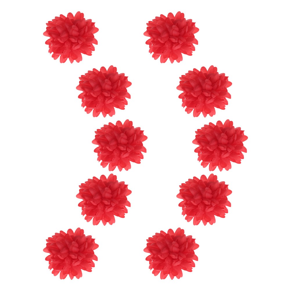 10 Pcs Artificial Chrysanthemums for Outdoors White Flowers Bulk