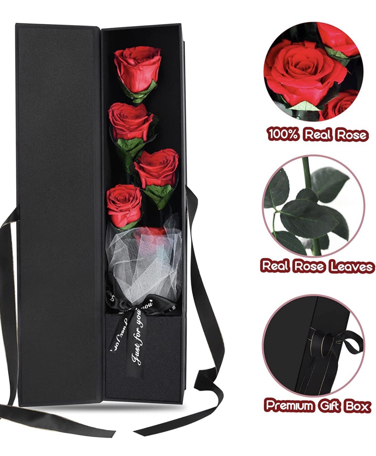 PARAROSE Mother’s Day Birthday Roses Gift for her, Handmade Rose Flowers in Box