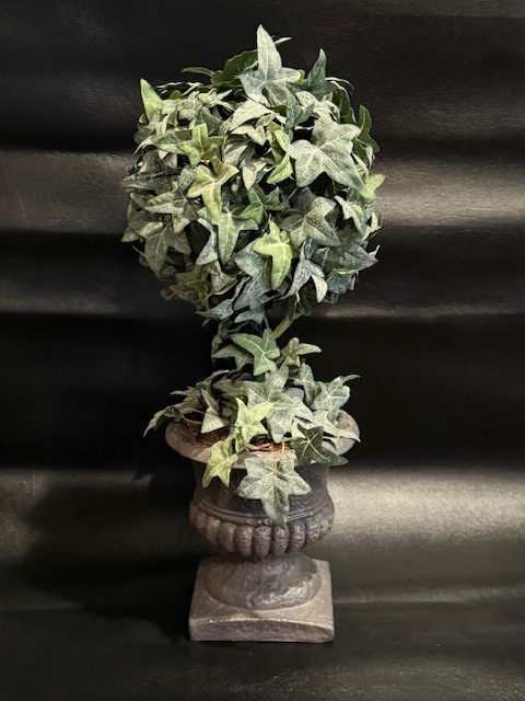 Artificial Ivy Topiary Plant in Urn Planter 16” Table Décor