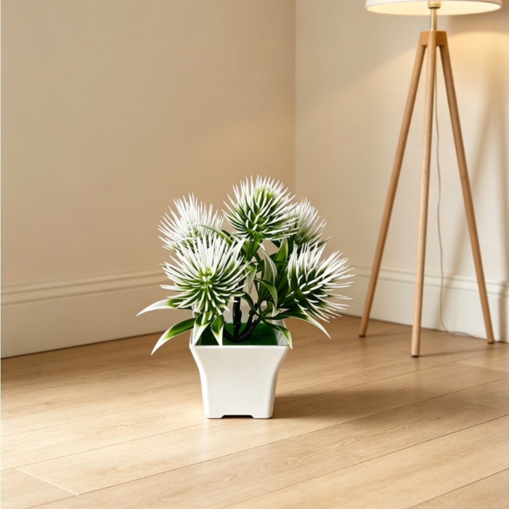 Artificial For MINI Pine Needle Grass Plant for Home Office Decor 15.5cm
