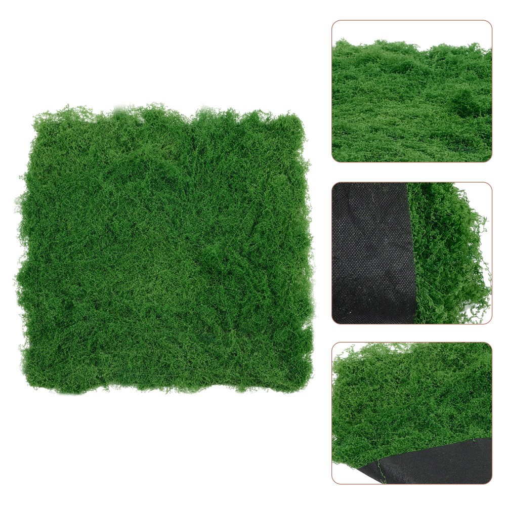 Artificial Grass Moss Fake Green 28.oz Plants for Terrarium Rug Faux