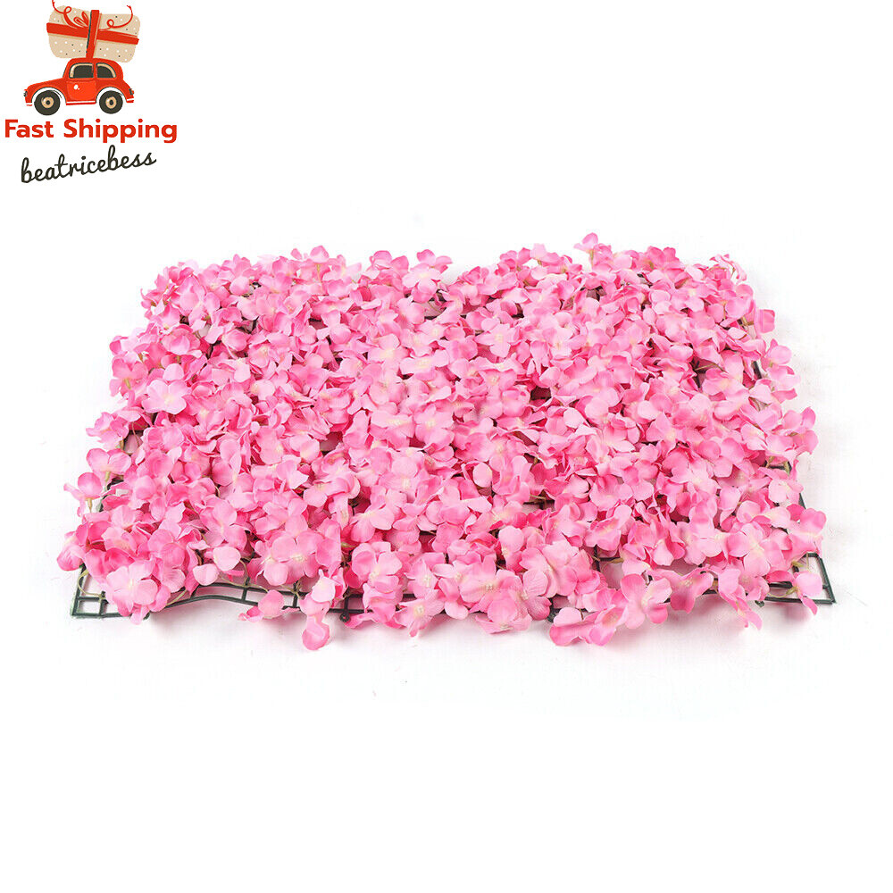 Artificial Wedding Silk Flower Wall Decor 10X Background Rose Floral Panels