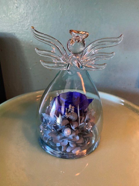 ANLUNOB The Only Eternal Rose- Blue – Great gift for Mom, Grandmother, Sister