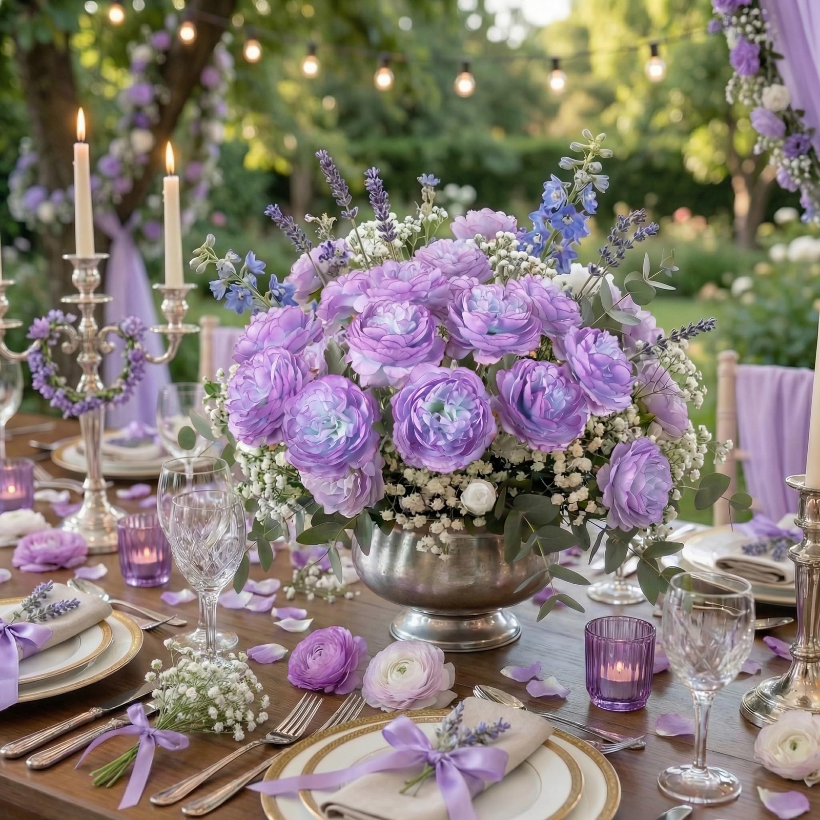 Peonies Artificial Flowers 12Pcs Realistic Purple Silk Ranunculus Flowers 14….