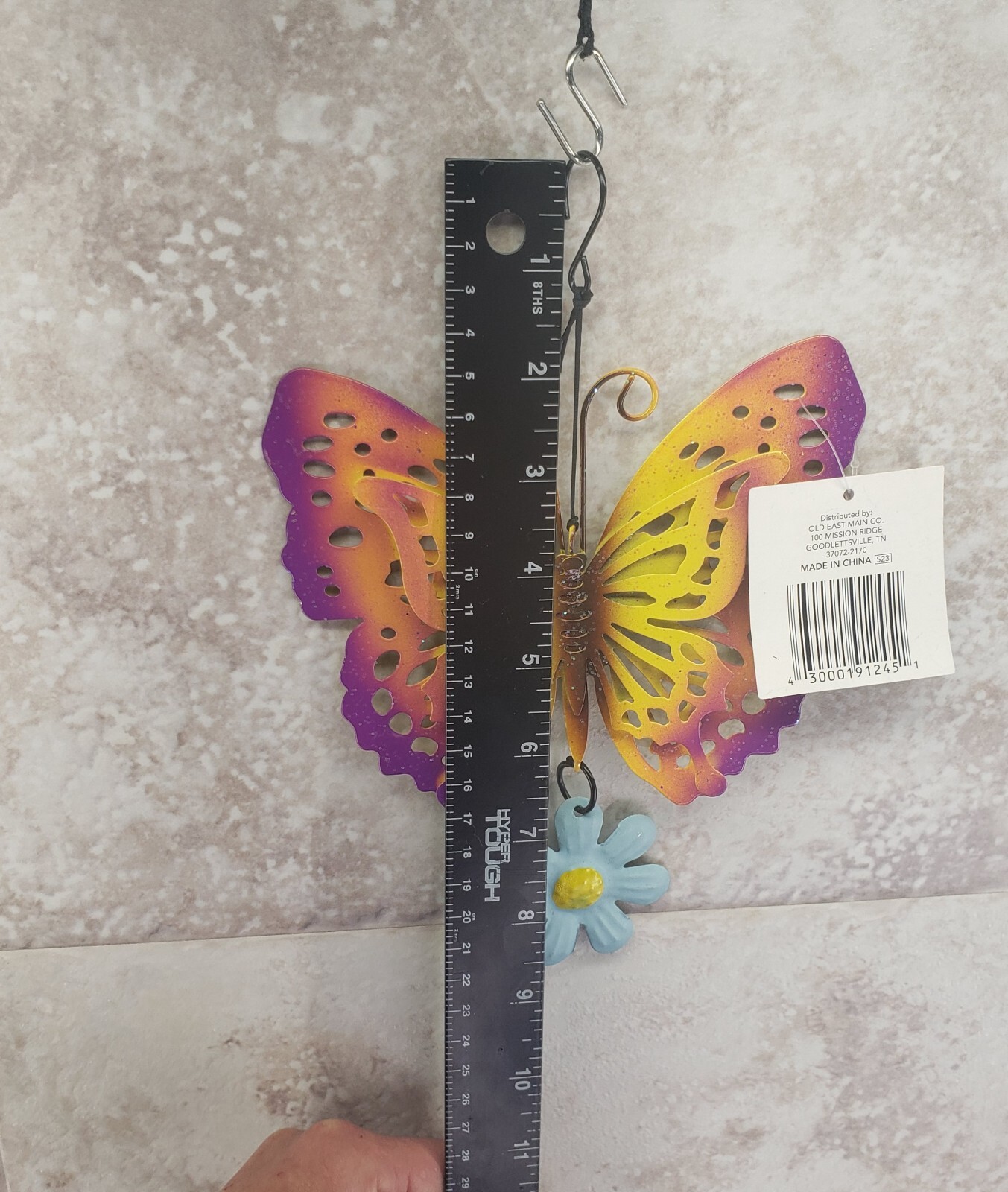 3D Butterfly Flower Decorative Hanging Indoor Outdoor Metal Sign True Living