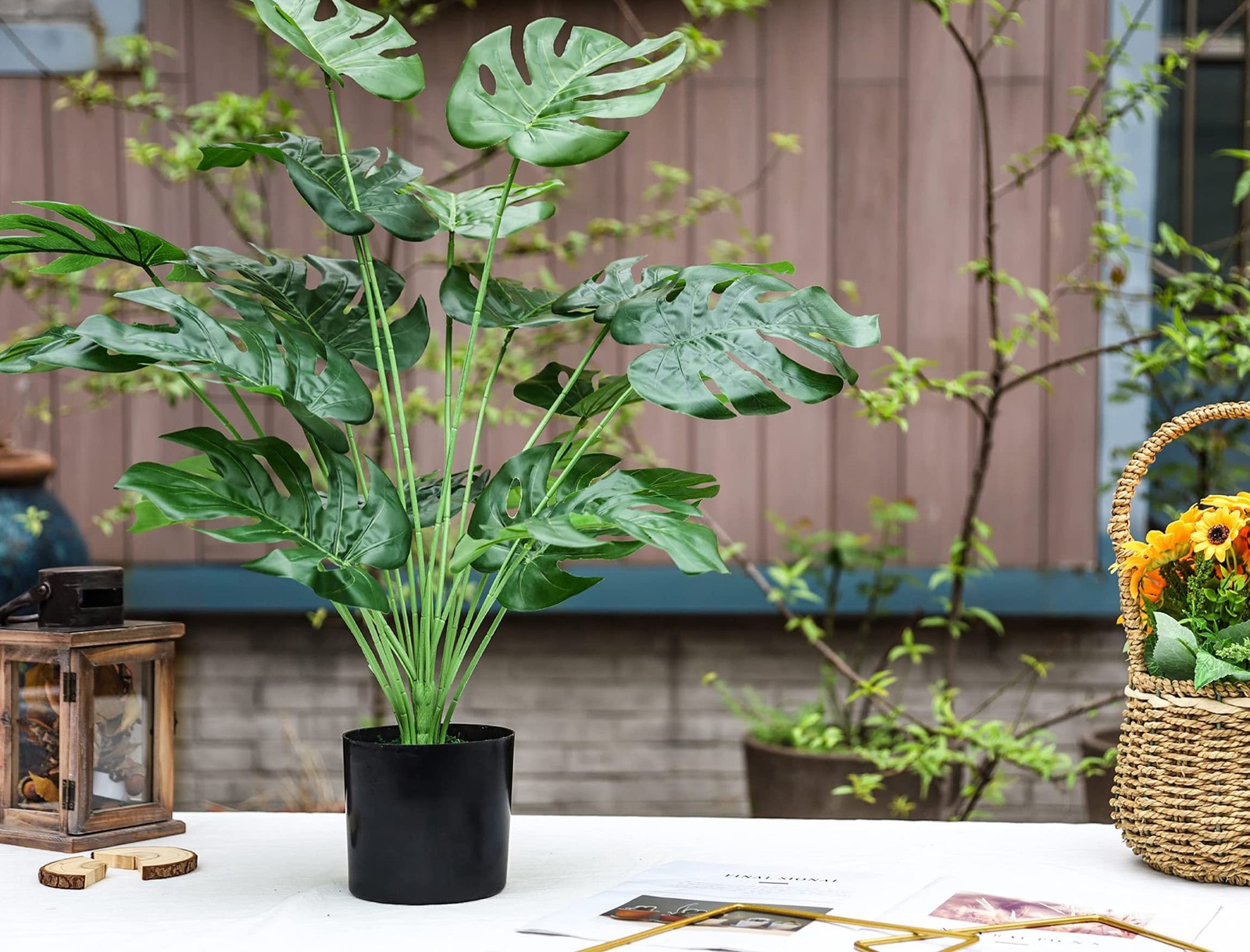 Toopify Fake Plants Large, Artificial Floor Plants Tall for Home Office Living