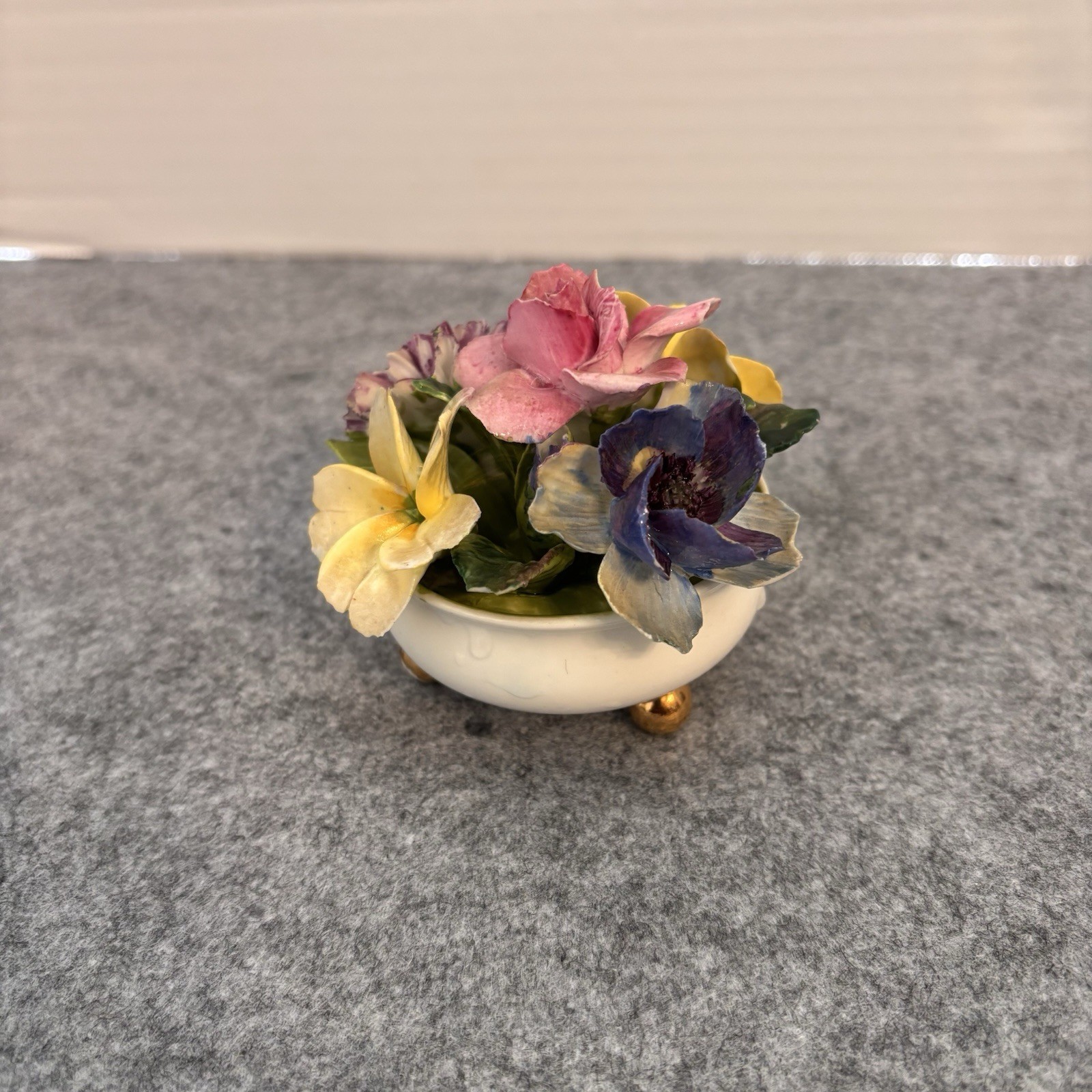 🌸 Vintage Crown Staffordshire Fine Bone China Floral Bouquet (c. 1930s-1950s)