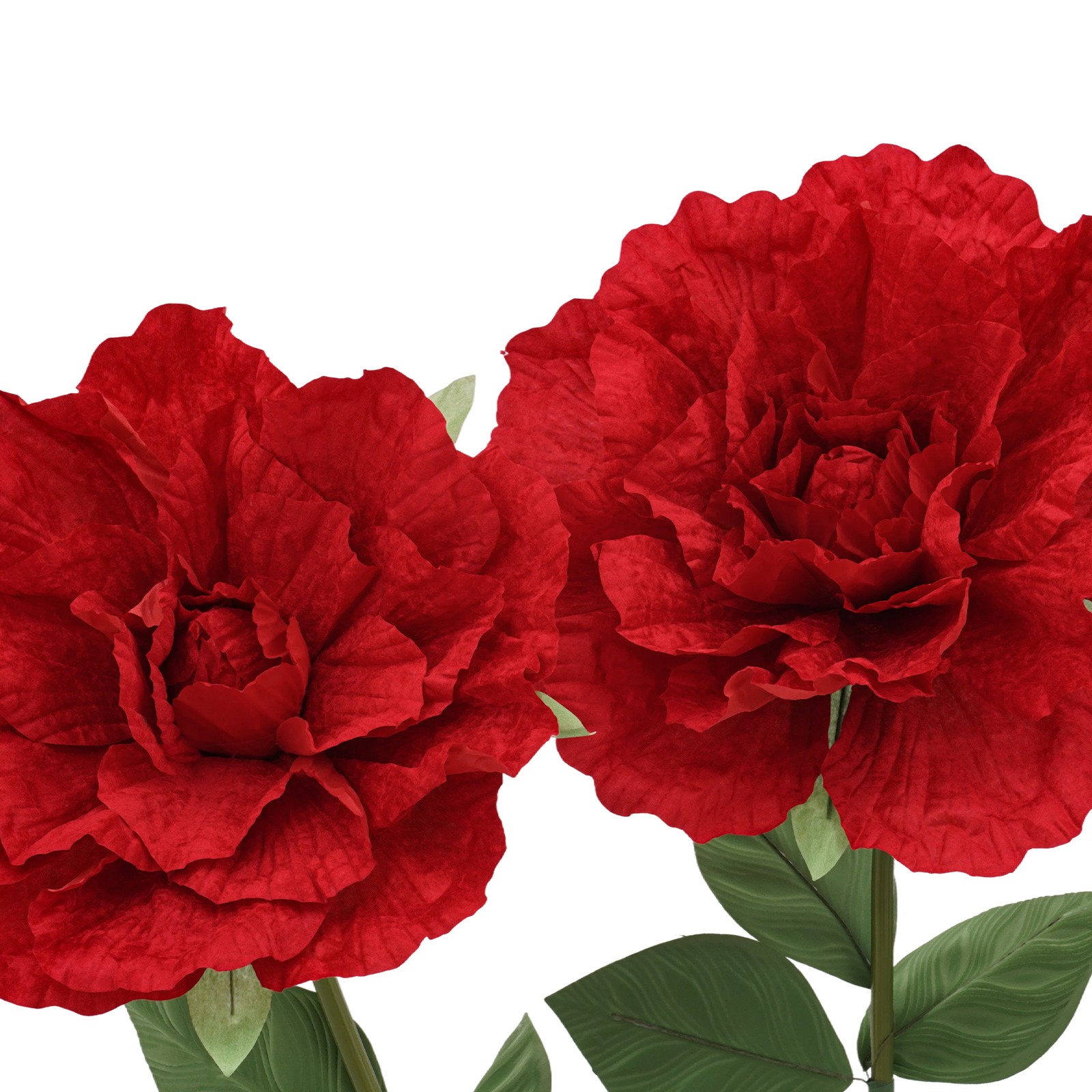 Red Rose Artificial Flower Decoration Giant Artificial Flowers with Round Base