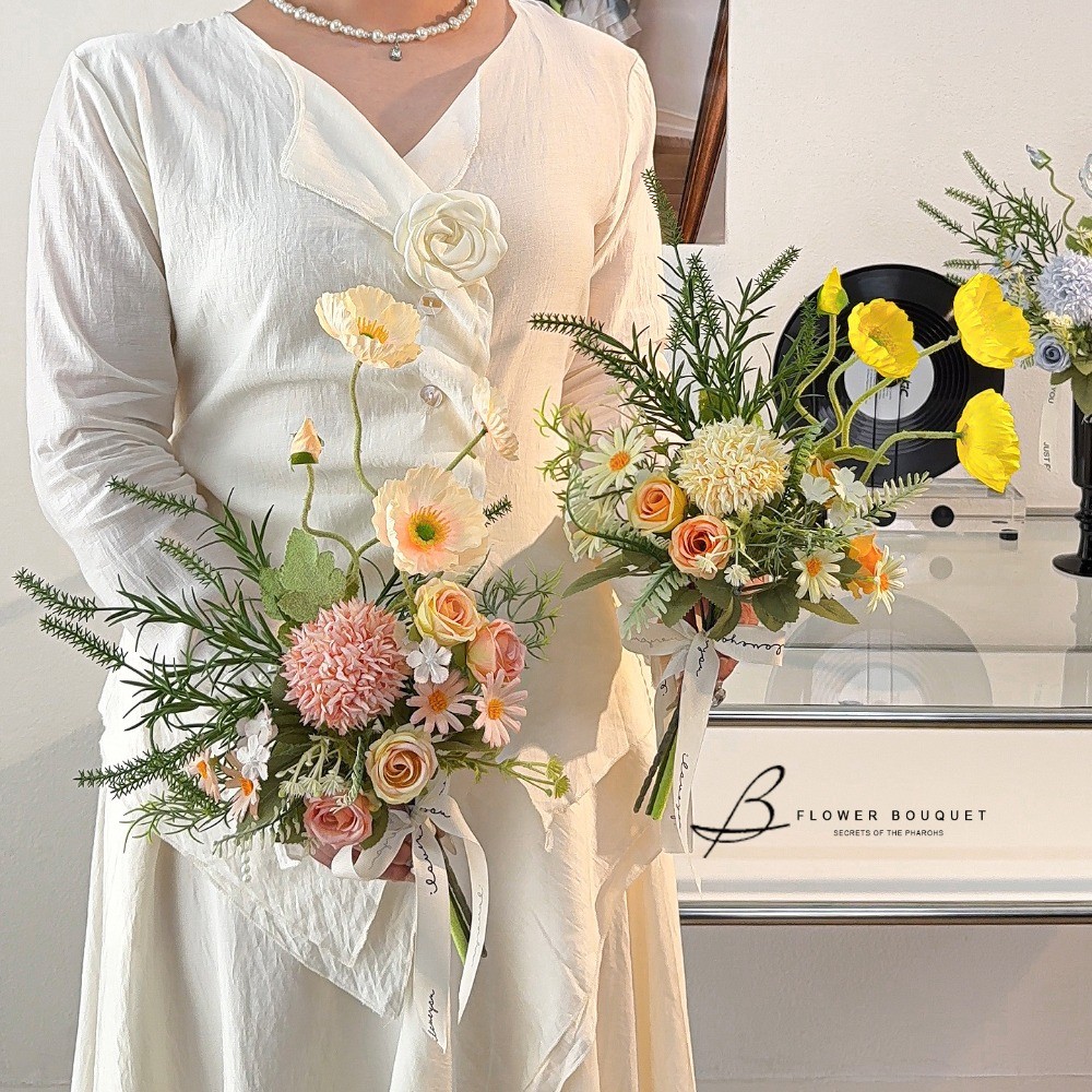 Artificial Flowers Bouquet–Graduation, Wedding Party Home Decoration Photo Props