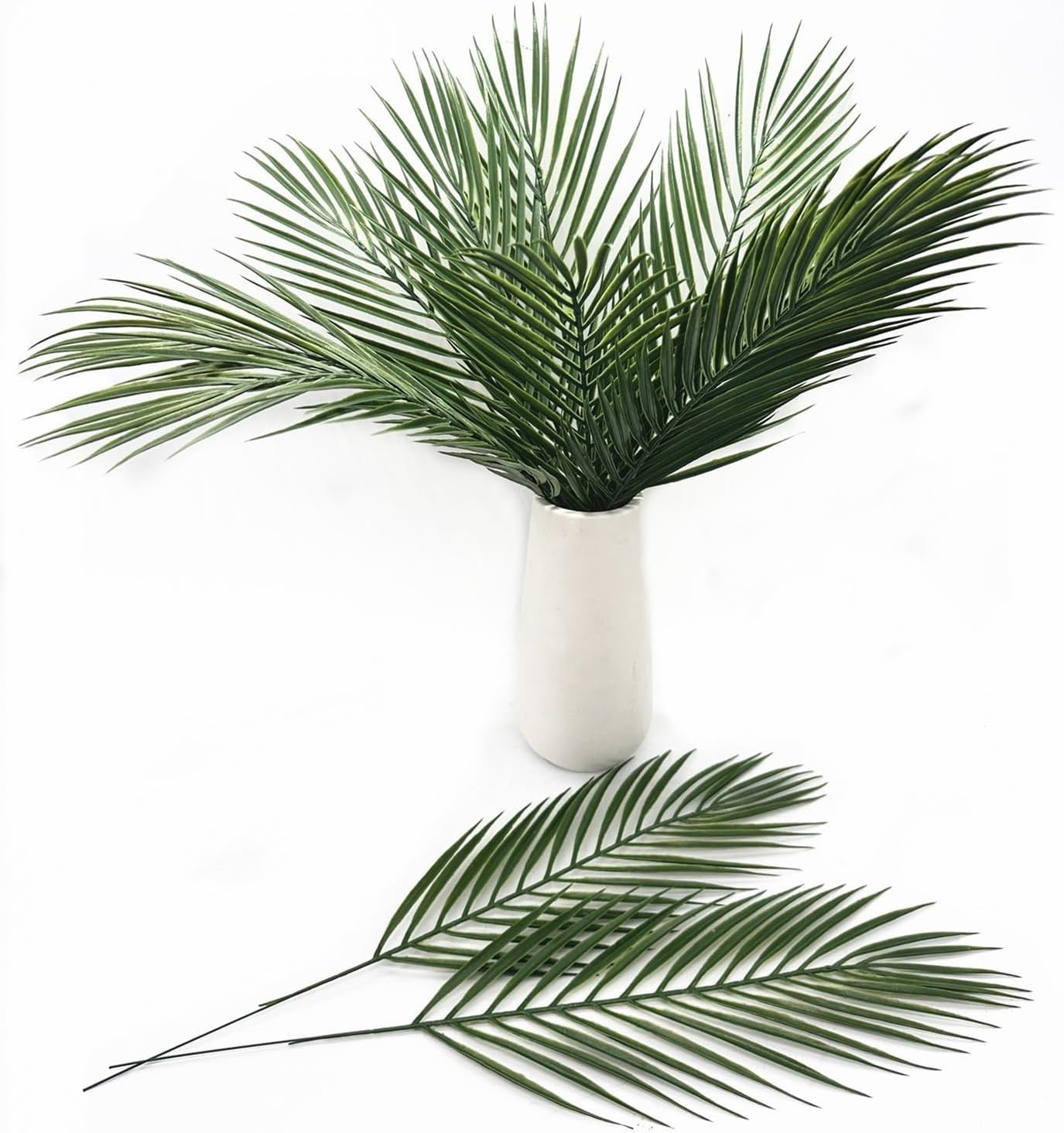 12 Stunning Artificial Palm Leaves – Perfect for Indoor & Outdoor Decoration