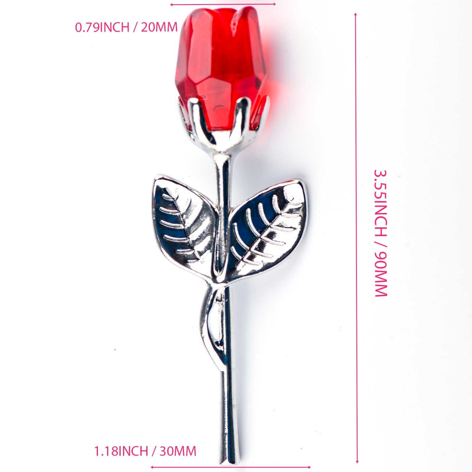 Crystal Rose Eternal Flower Figurine Gift for Women on Birthday, Mother’s Day..