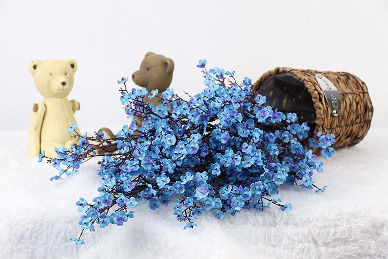20pcs Baby’s Breath Artificial Flowers Bouquet – Blue