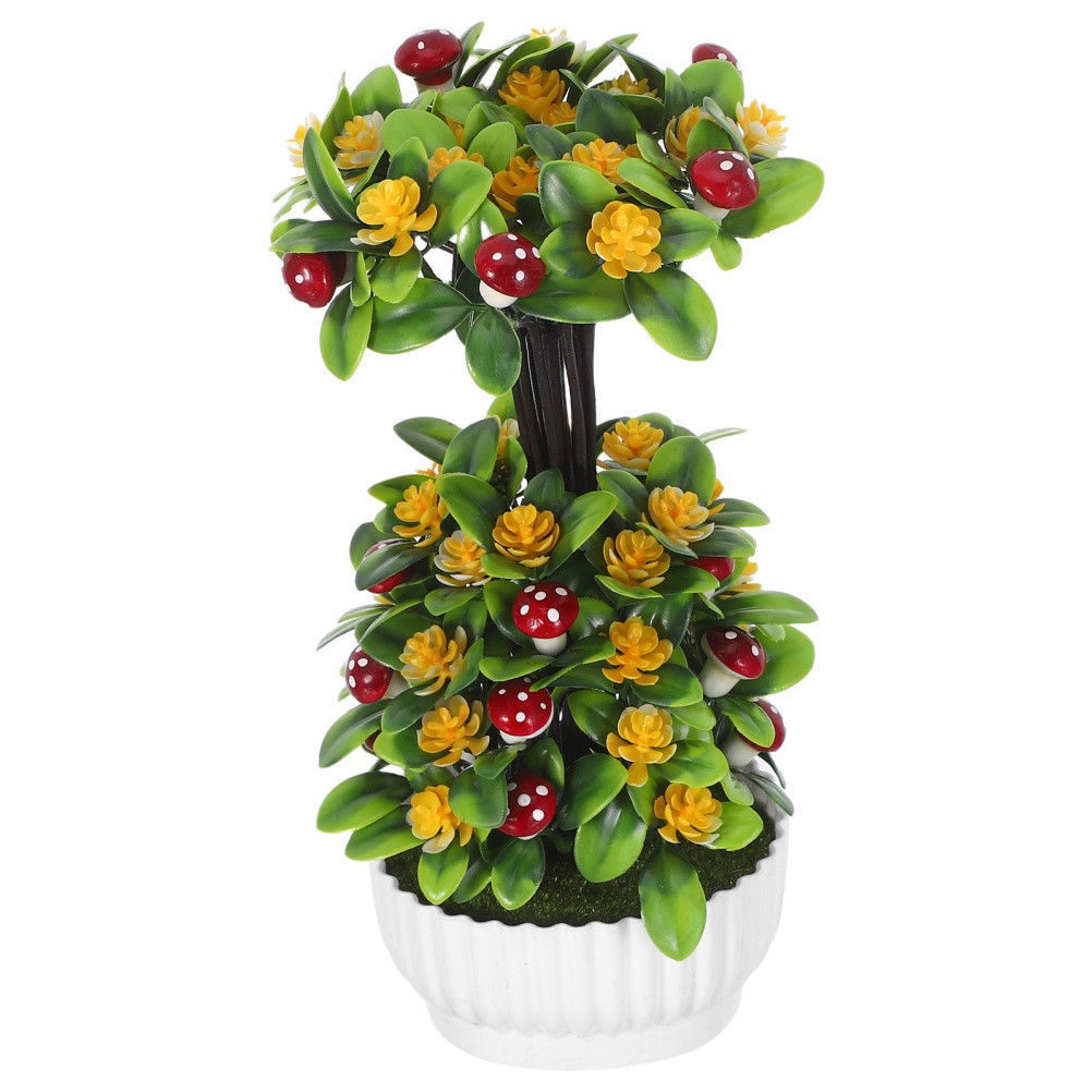 Realistic Faux Bonsai Tree: Artificial Plants Indoor Pot – Decorative Fake