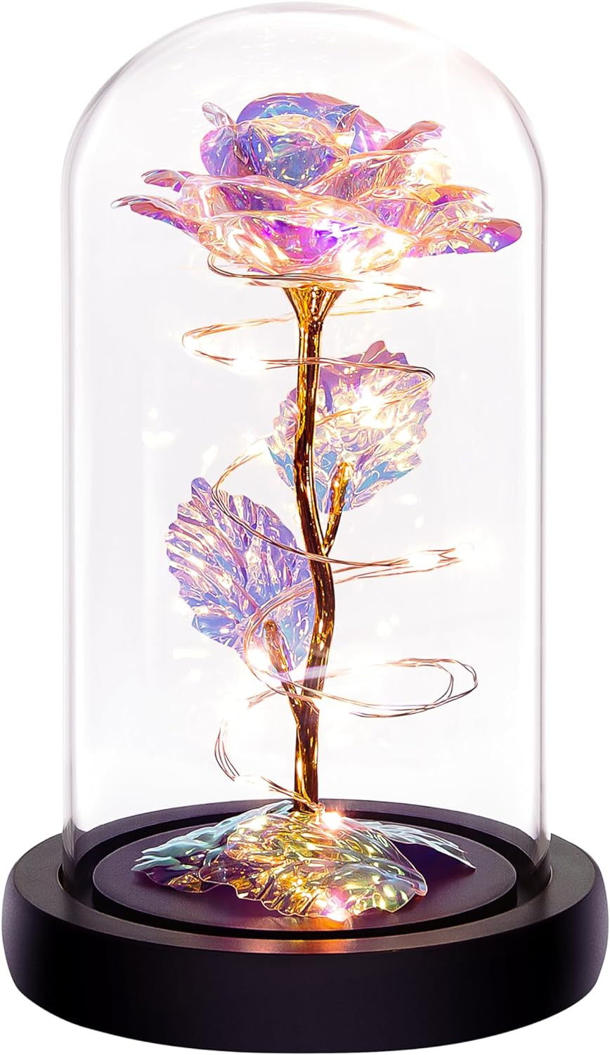 Birthday Gifts for Women,Valentines Day Gifts for Her,Womens Valentines Glass Ro