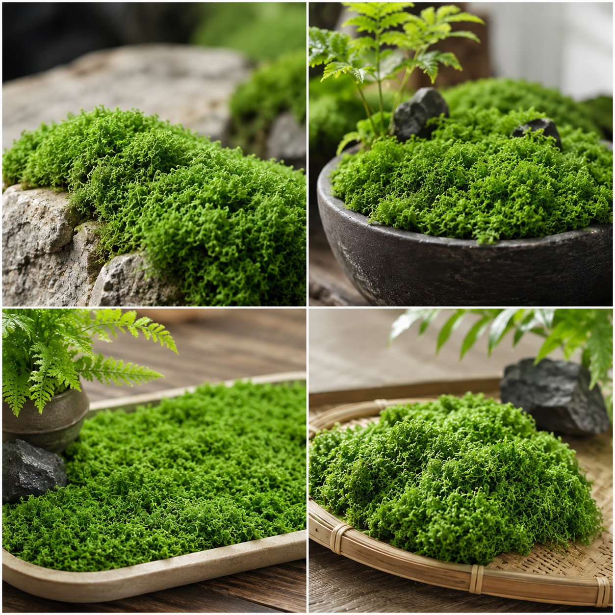 Artificial Lichen Mat, Pastoral Artificial Grass for Diorama Supplies