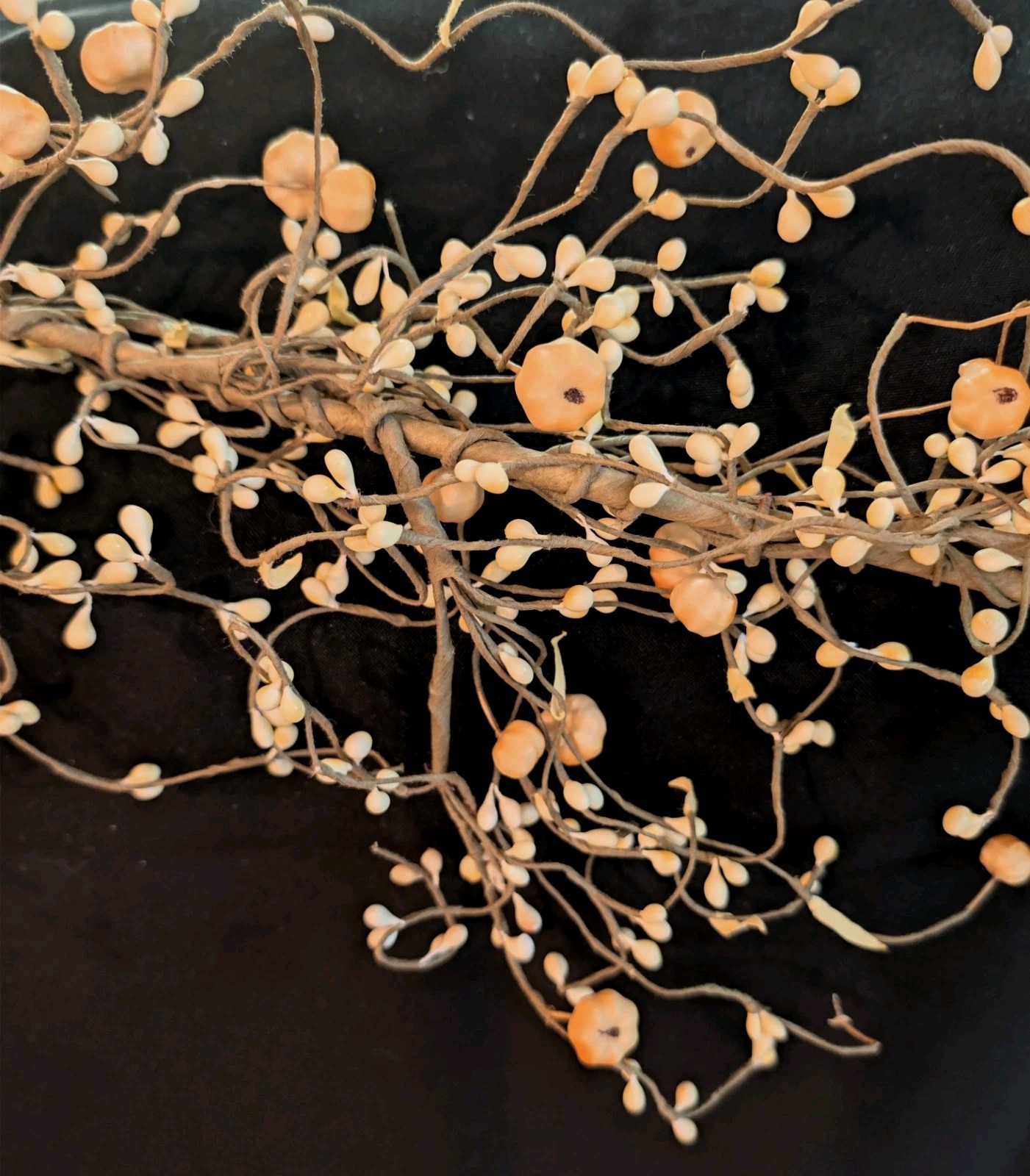Fall/Autumn Garland PIP BERRY WITH MINI PUMPKINS Approx 48″